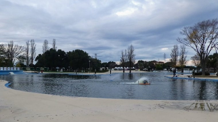 冬のしらこばと水上公園