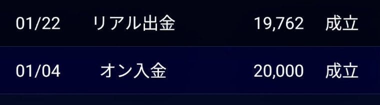 ヒロセ通商 LION FX入出金明細